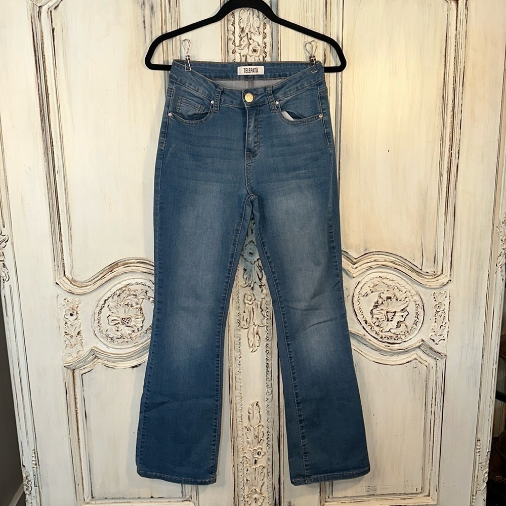 Telepatia Medium to Light Wash Junior Size 7/28 Cowgirl Western Classic